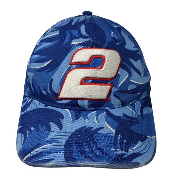 #2 Rusty Nascar Slideback Baseball Cap Blue One Size Adjustable Chase Authentics - Picture 1 of 10